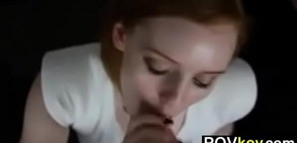  Redhead Real Estate Agent Sucking Cock